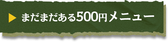 まだまだある500円メニュー